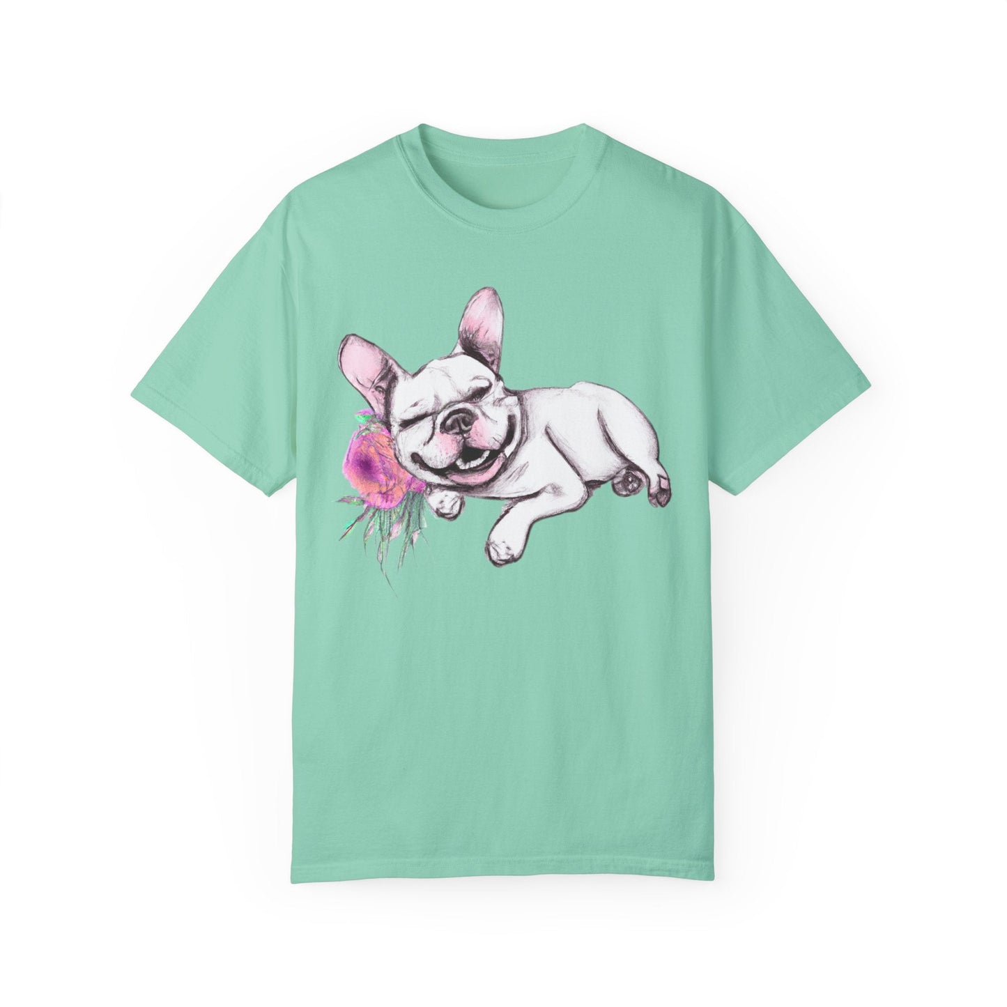 Frenchie with a Rose - WhimsyInkWear