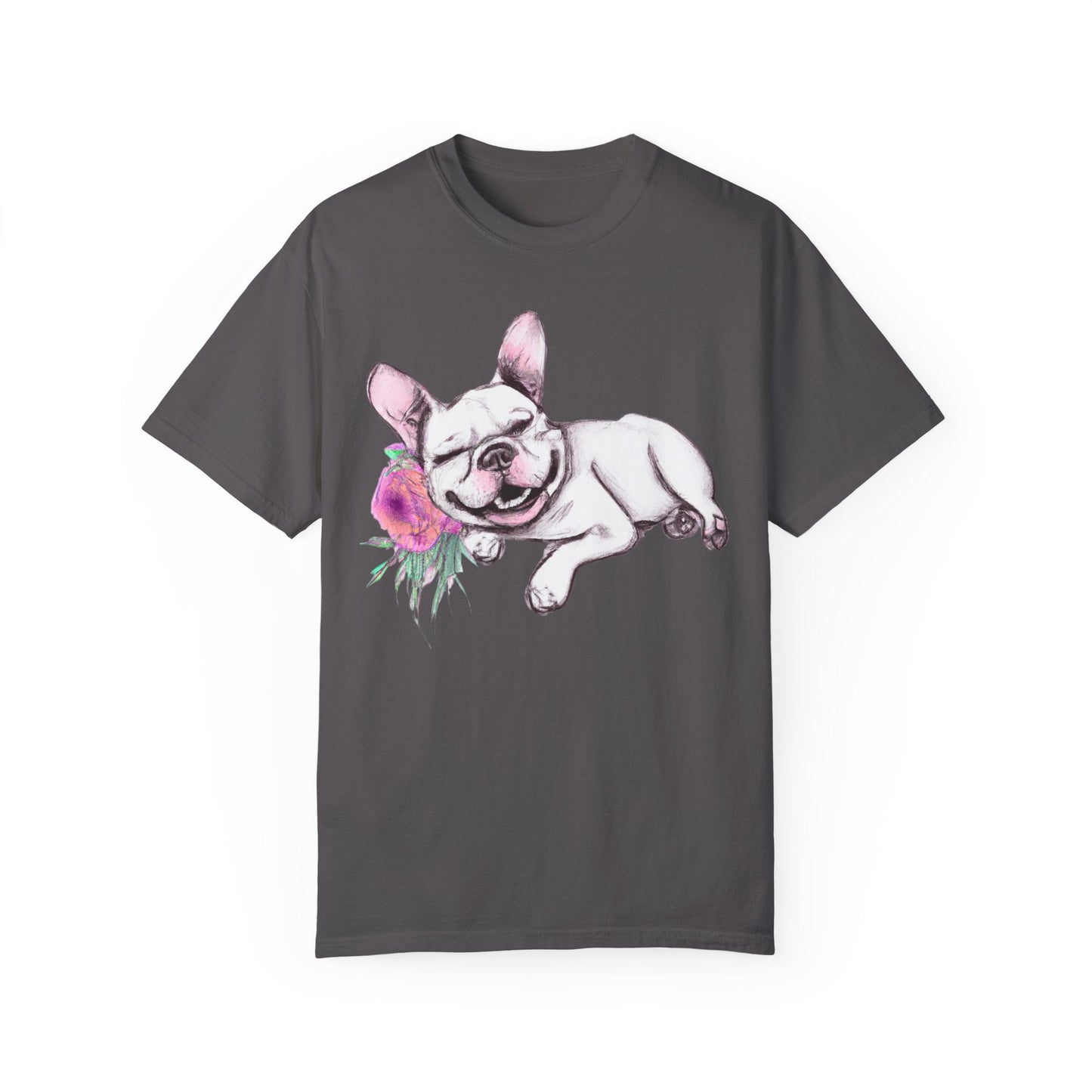 Frenchie with a Rose - WhimsyInkWear