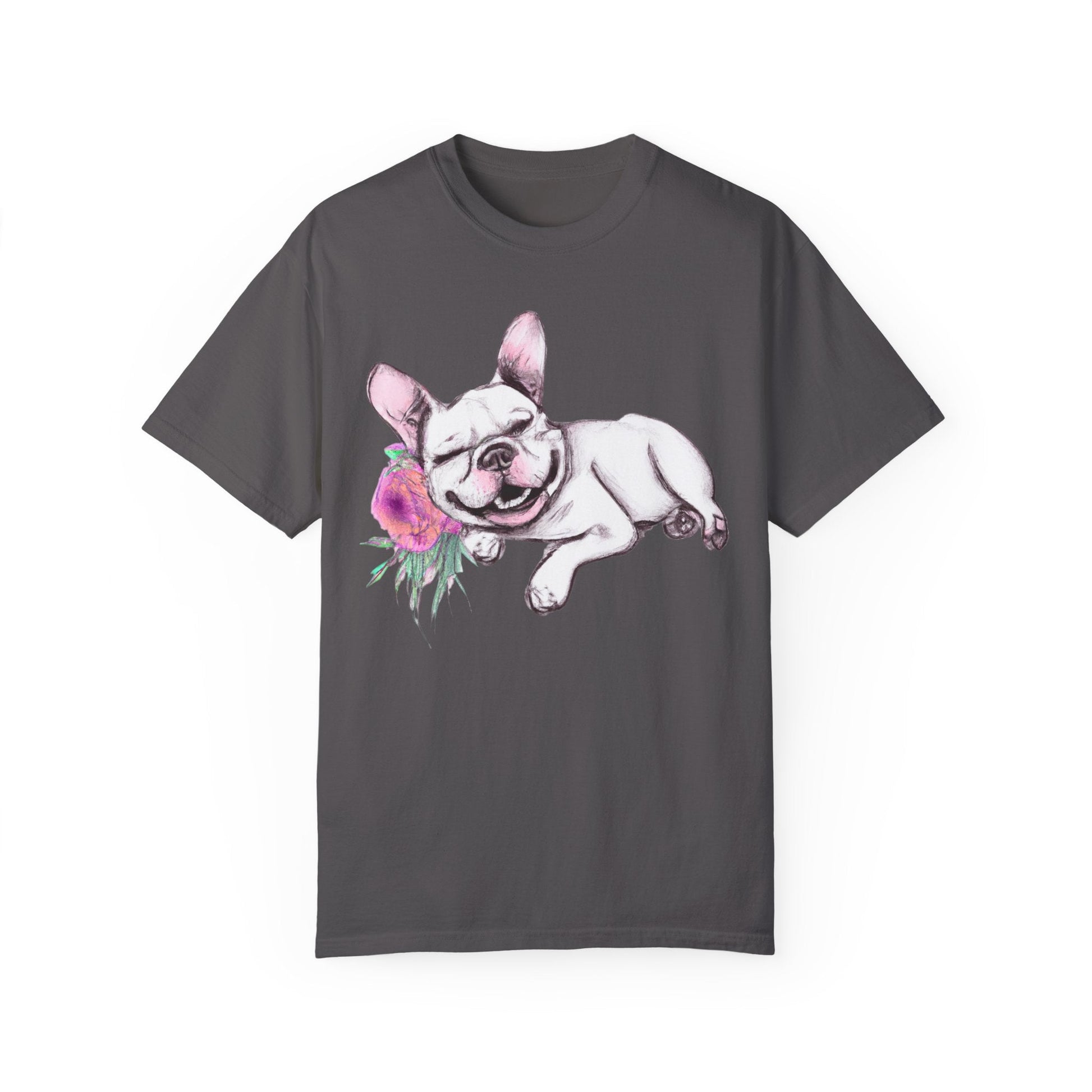 Frenchie with a Rose - WhimsyInkWear