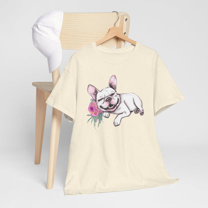 Frenchie with a Rose - WhimsyInkWear