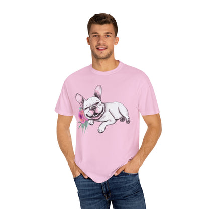 Frenchie with a Rose - WhimsyInkWear
