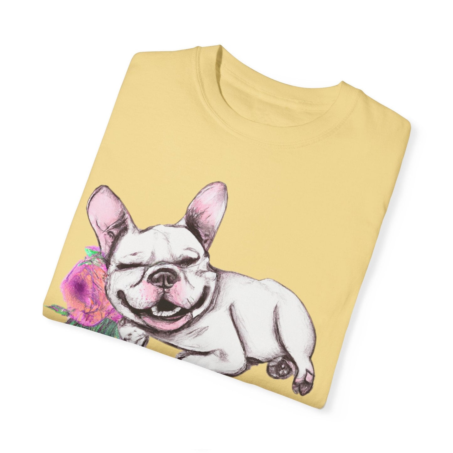 Frenchie with a Rose - WhimsyInkWear