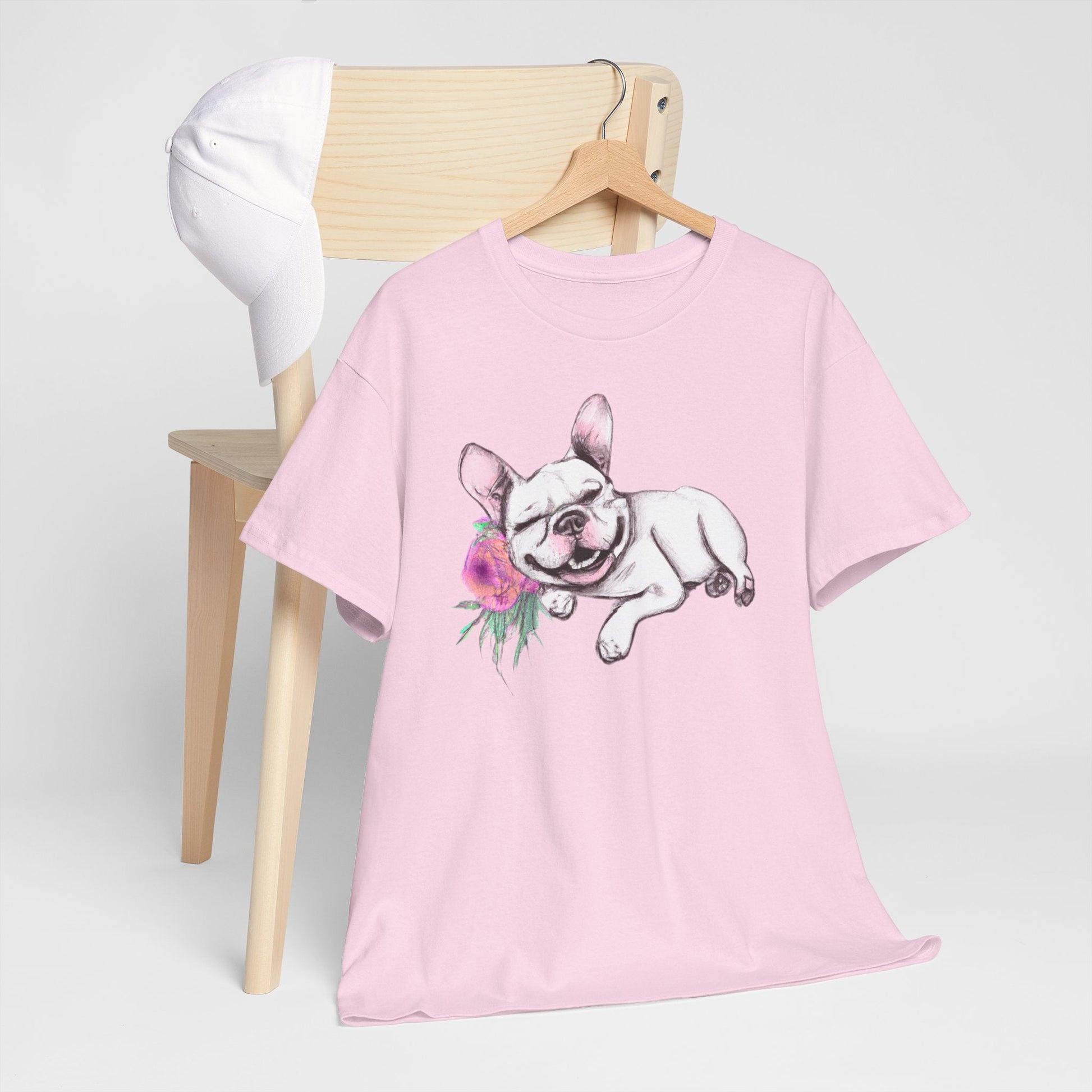 Frenchie with a Rose - WhimsyInkWear