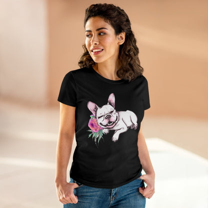 Frenchie with a Rose - WhimsyInkWear