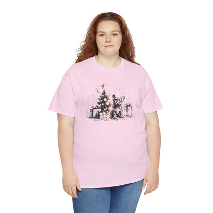 Frenchie with Lighted Tree - WhimsyInkWear