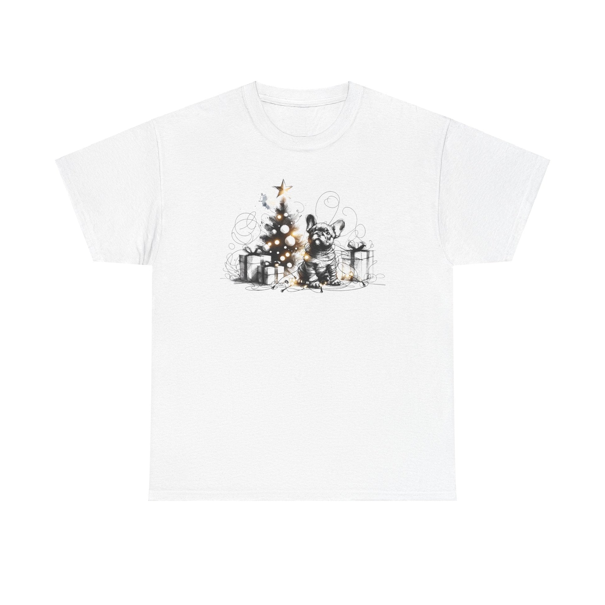 Frenchie with Lighted Tree - WhimsyInkWear