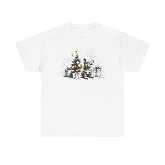 Frenchie with Lighted Tree - WhimsyInkWear
