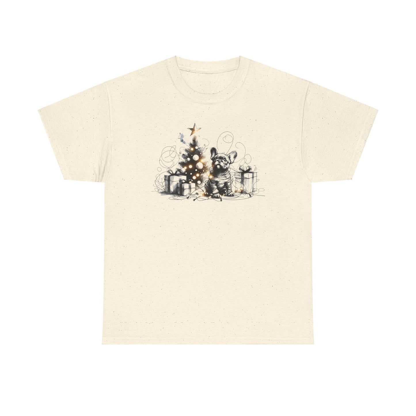 Frenchie with Lighted Tree - WhimsyInkWear