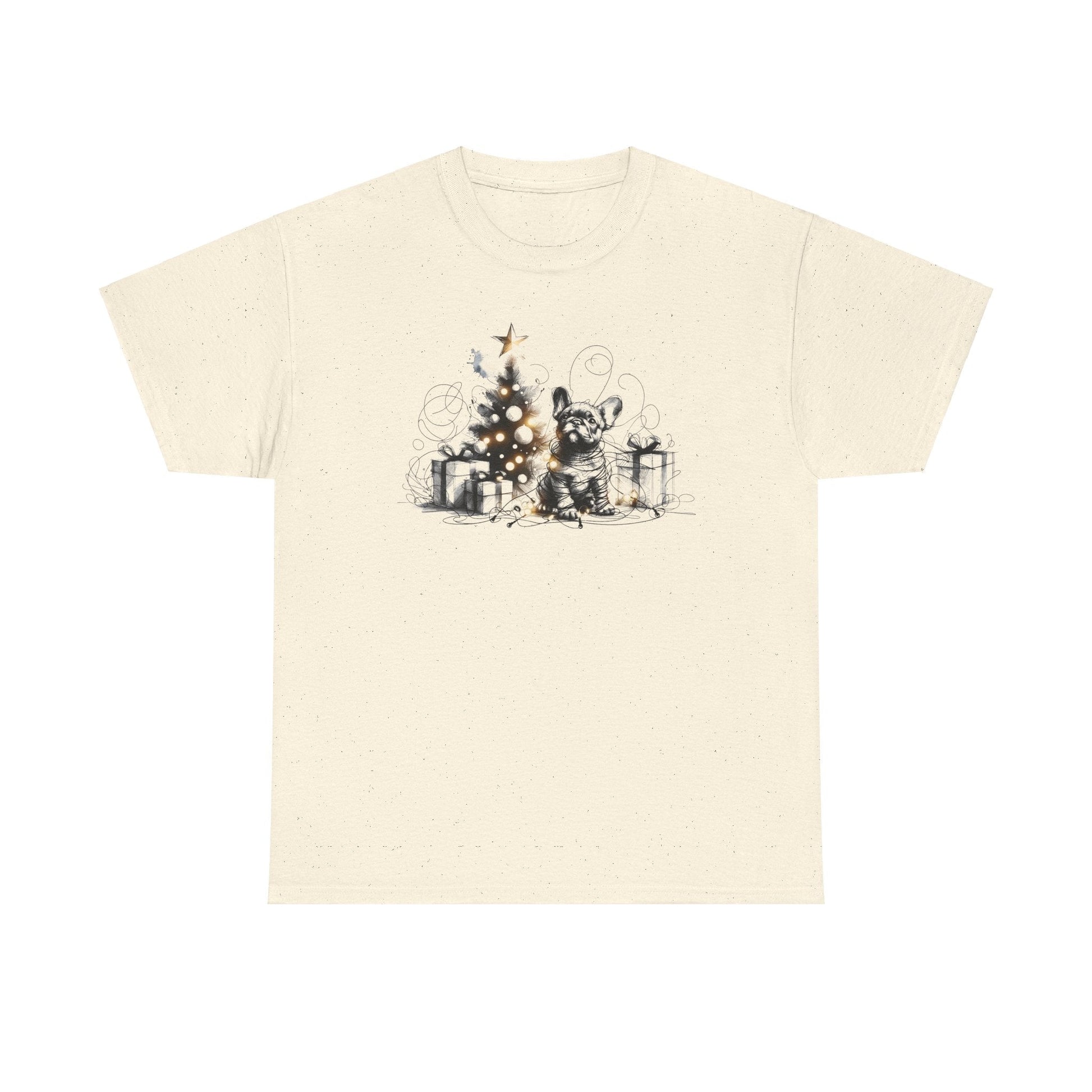 Frenchie with Lighted Tree - WhimsyInkWear