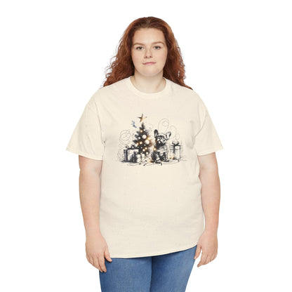 Frenchie with Lighted Tree - WhimsyInkWear