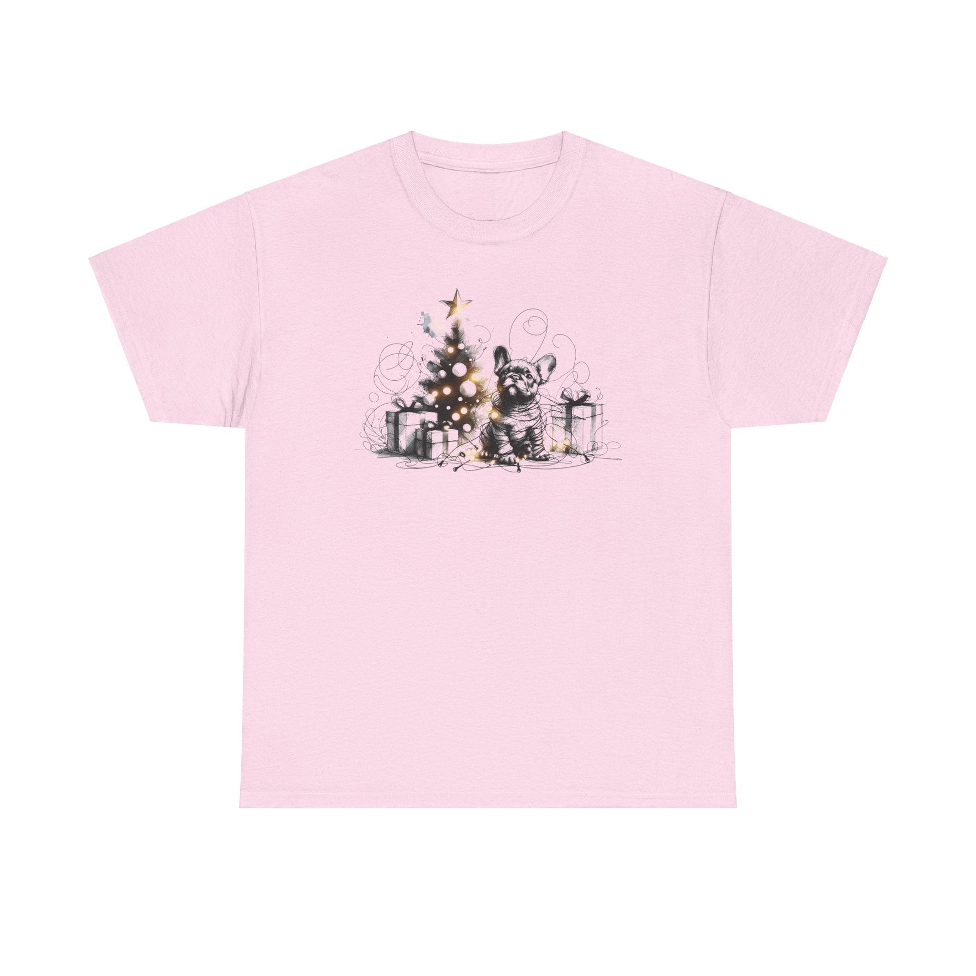 Frenchie with Lighted Tree - WhimsyInkWear