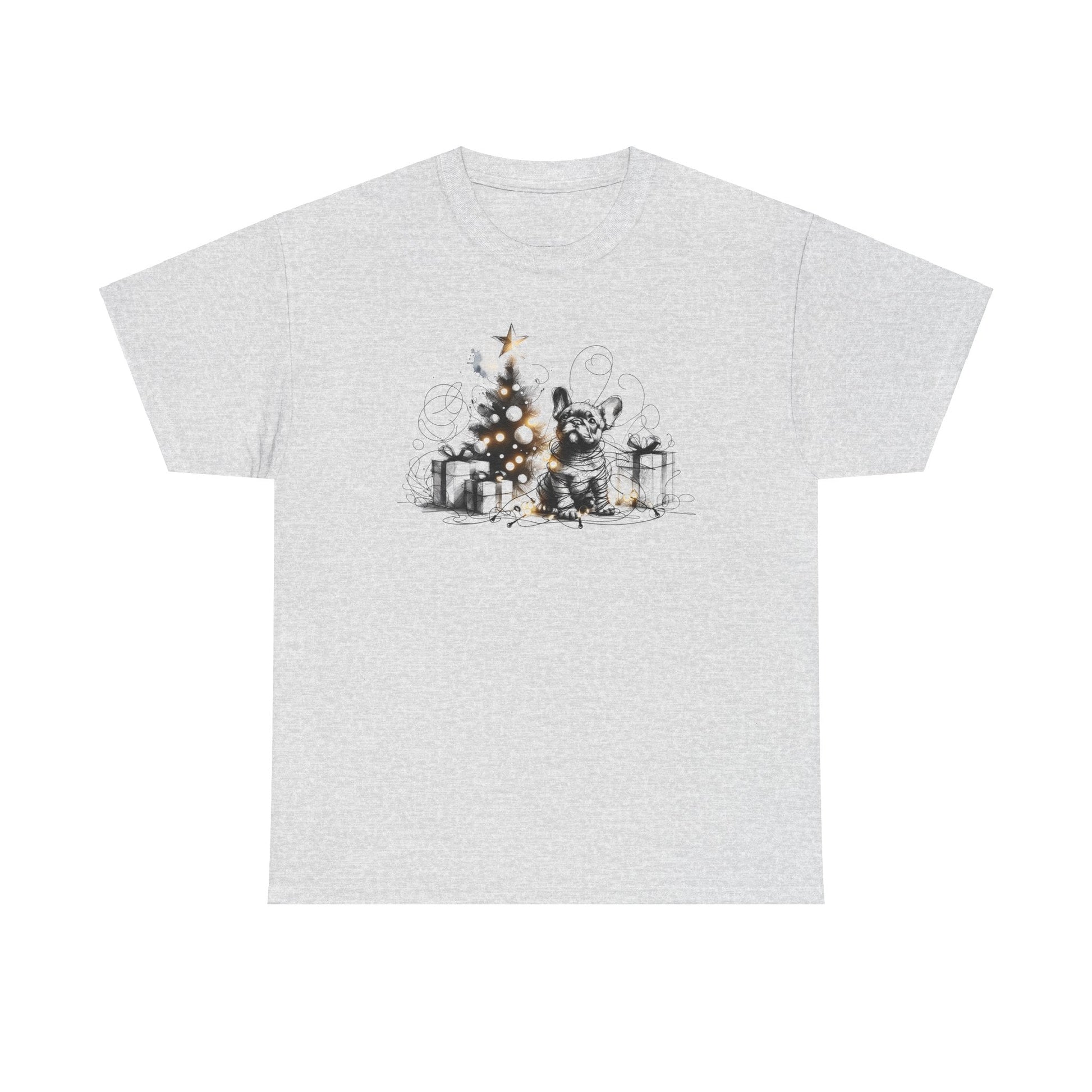 Frenchie with Lighted Tree - WhimsyInkWear