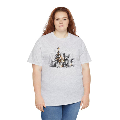 Frenchie with Lighted Tree - WhimsyInkWear
