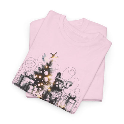 Frenchie with Lighted Tree - WhimsyInkWear