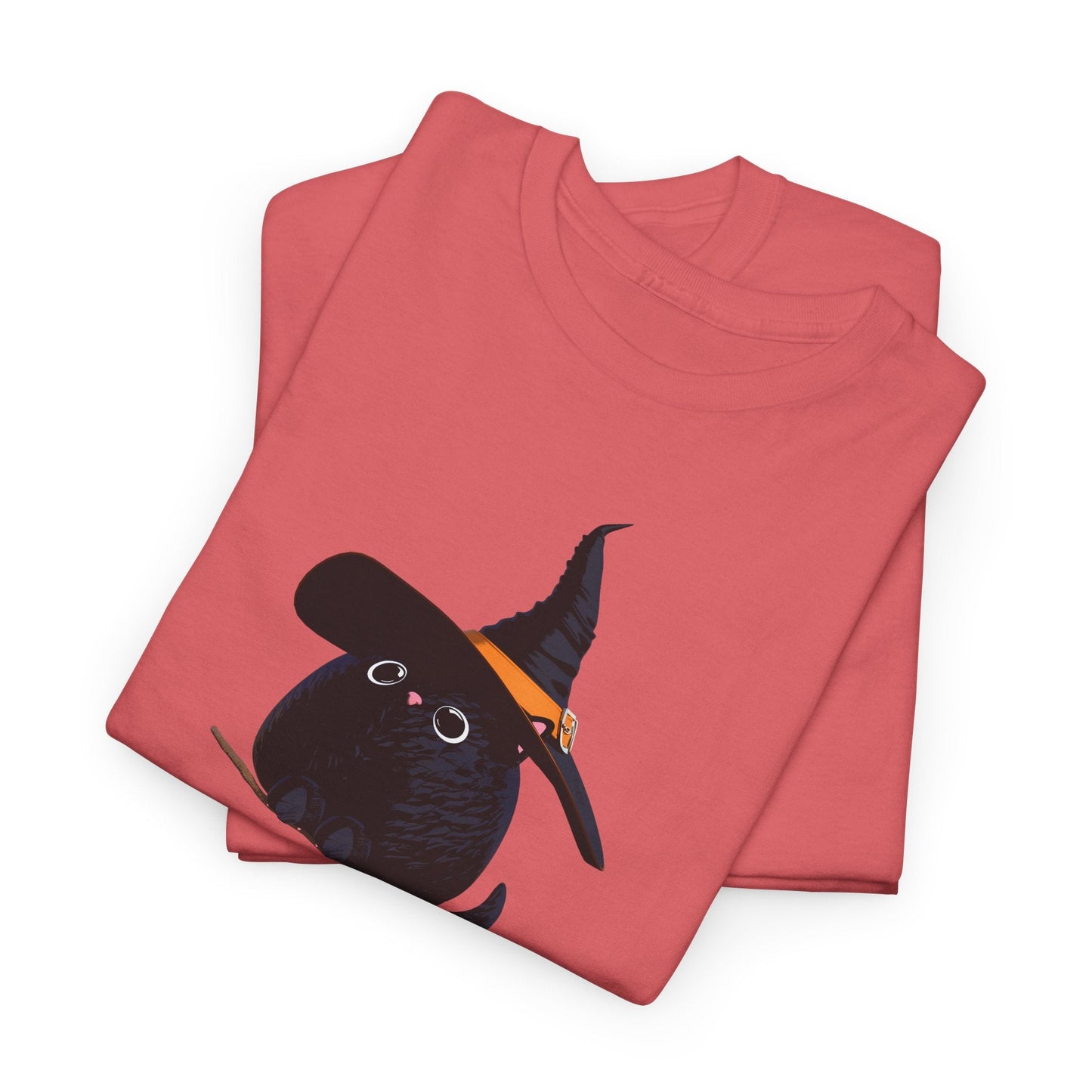 Halloween Kitty on a broom! - WhimsyInkWear