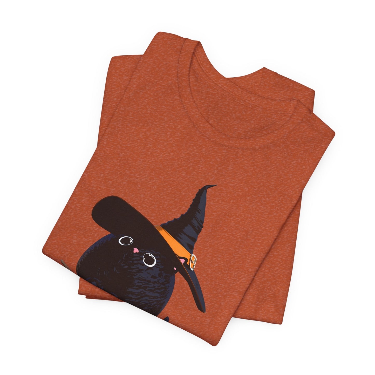Halloween Kitty on a broom! - WhimsyInkWear