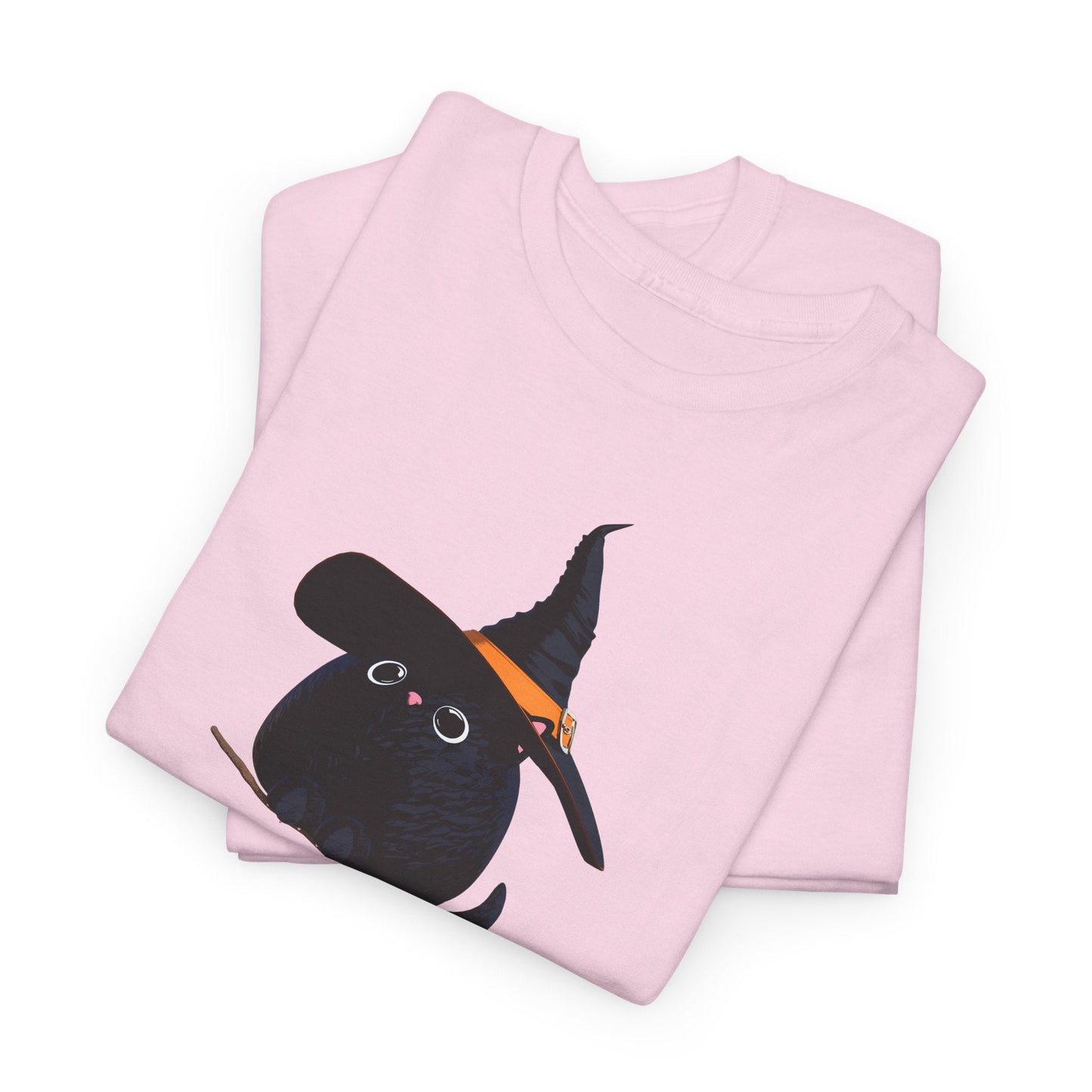 Halloween Kitty on a broom! - WhimsyInkWear