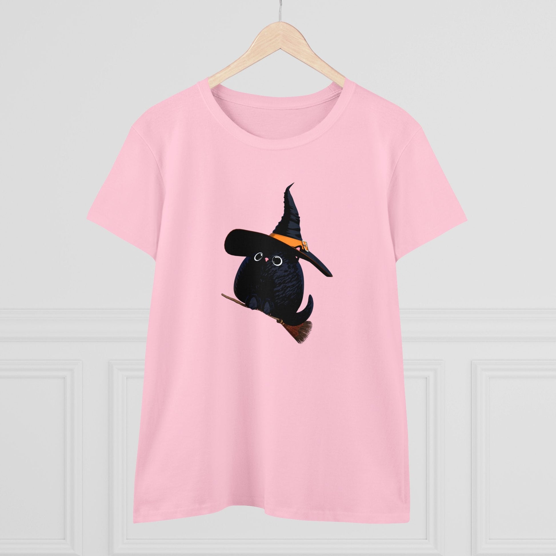 Halloween Kitty on a broom! - WhimsyInkWear