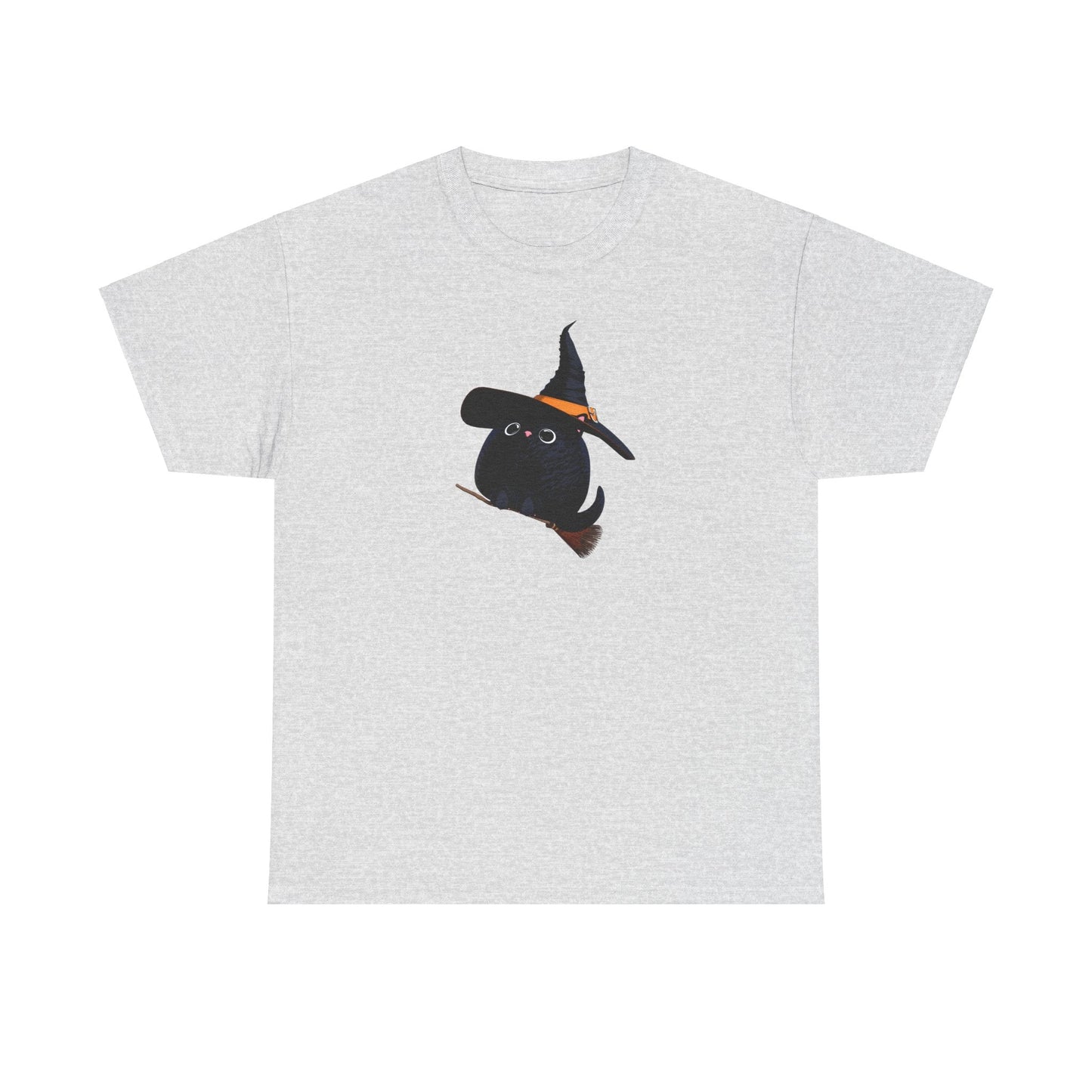 Halloween Kitty on a broom! - WhimsyInkWear