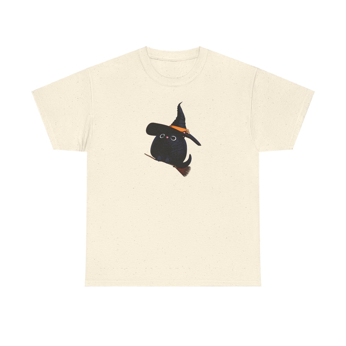 Halloween Kitty on a broom! - WhimsyInkWear