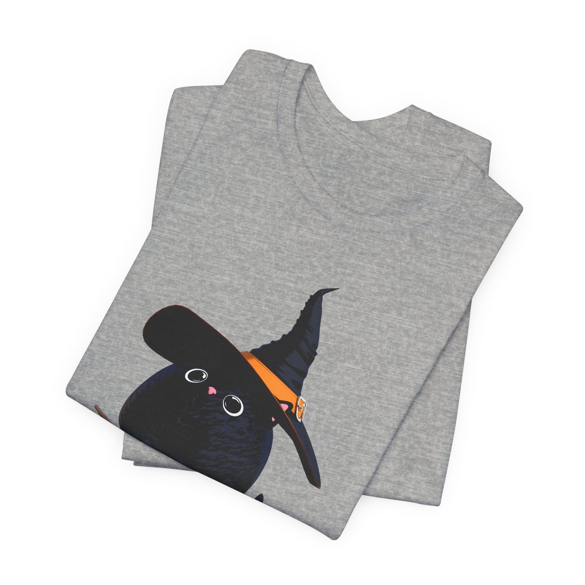 Halloween Kitty on a broom! - WhimsyInkWear