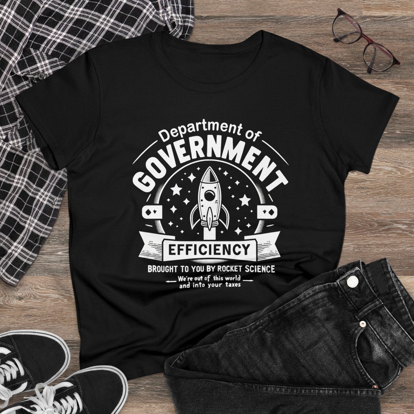 "Out of This World and Into Your Taxes" Political Humor T-Shirt - WhimsyInkWear