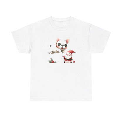 Playful Christmas Frenchie - WhimsyInkWear