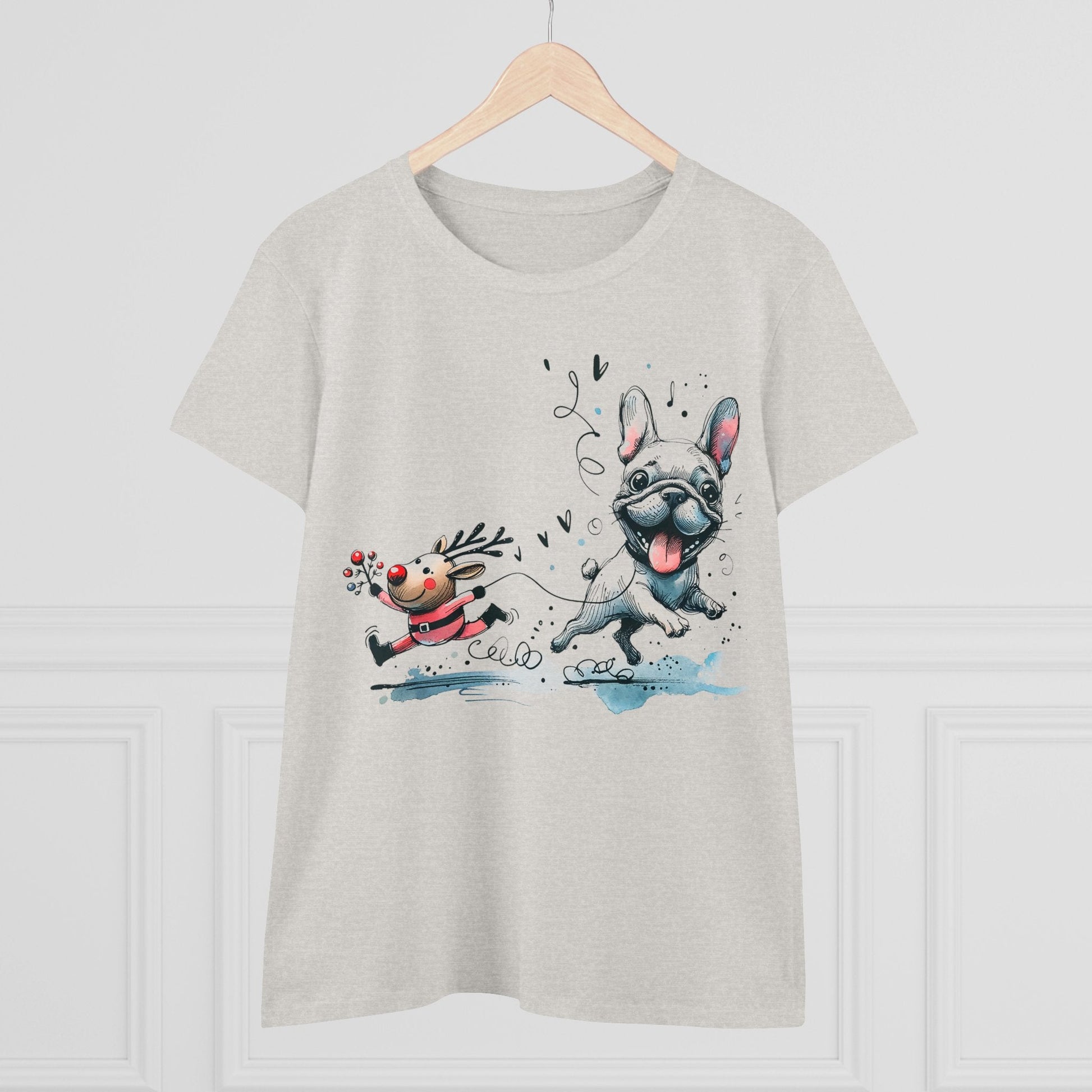 Rudolph and Frenchie Christmas - WhimsyInkWear