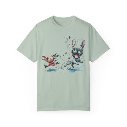 Rudolph and Frenchie Christmas - WhimsyInkWear