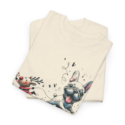 Rudolph and Frenchie Christmas - WhimsyInkWear