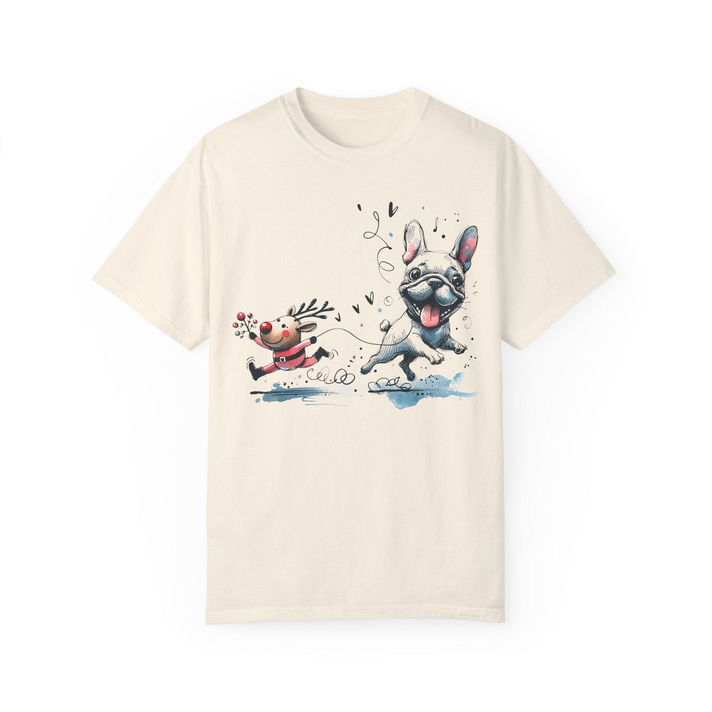 Rudolph and Frenchie Christmas - WhimsyInkWear