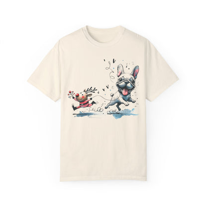 Rudolph and Frenchie Christmas - WhimsyInkWear