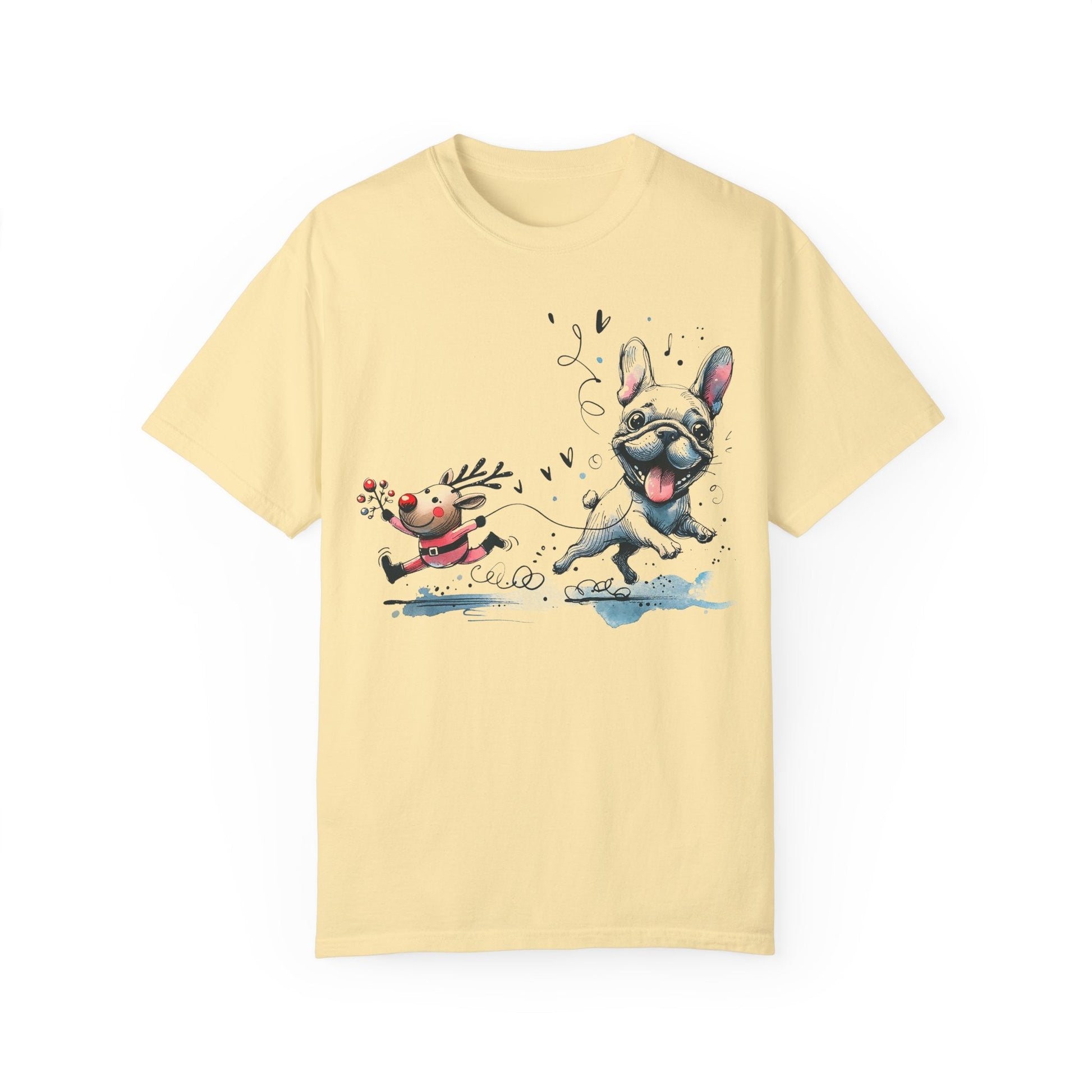 Rudolph and Frenchie Christmas - WhimsyInkWear