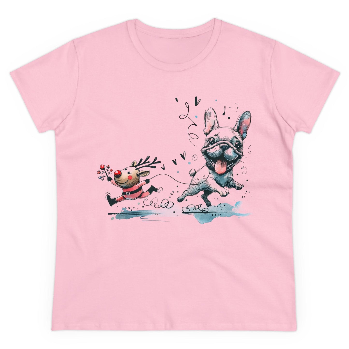 Rudolph and Frenchie Christmas - WhimsyInkWear