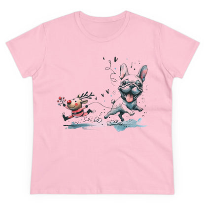 Rudolph and Frenchie Christmas - WhimsyInkWear