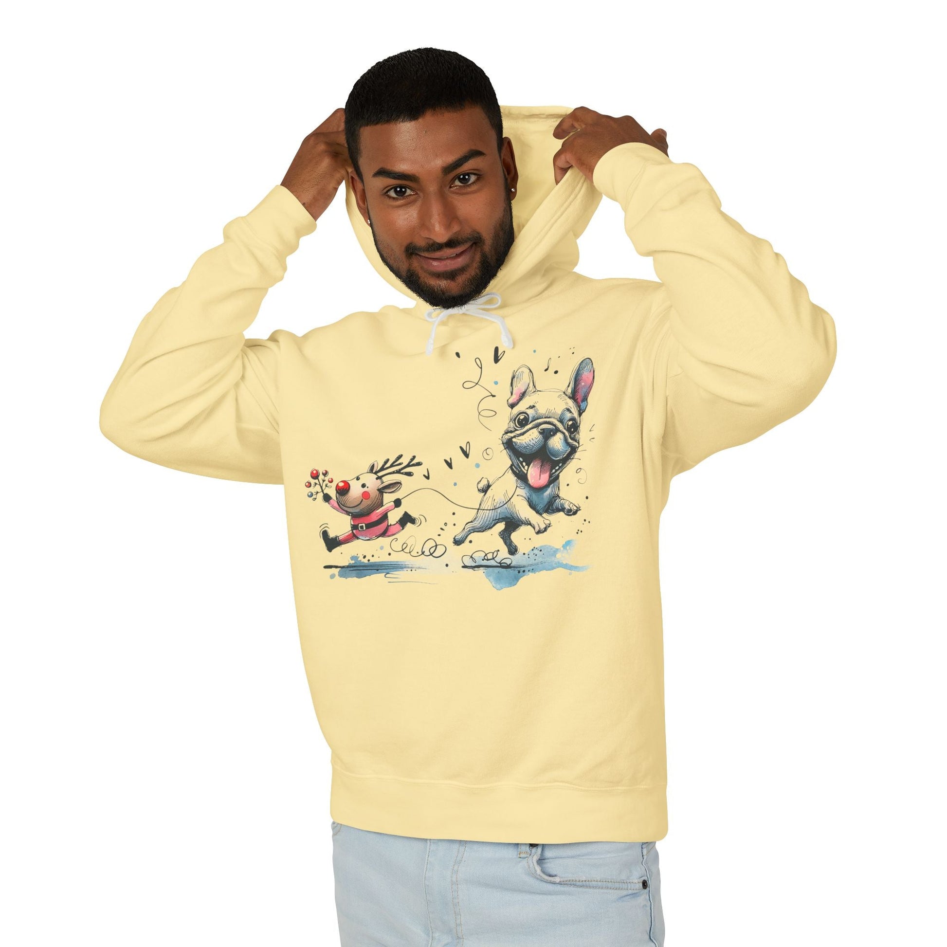 Rudolph and Frenchie Christmas - WhimsyInkWear