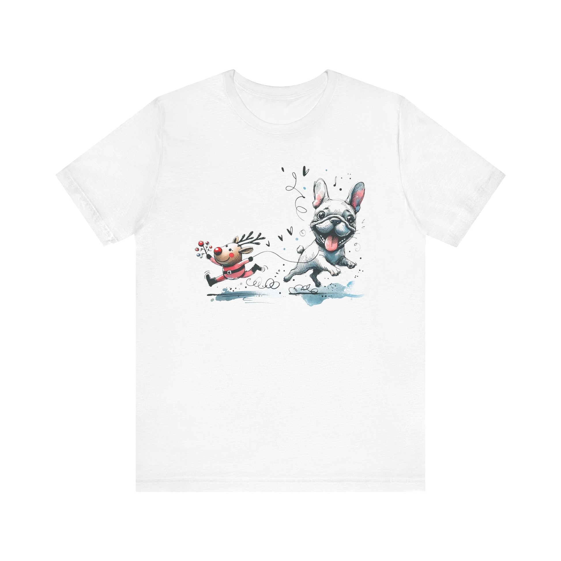 Rudolph and Frenchie Christmas - WhimsyInkWear