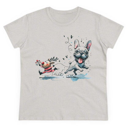 Rudolph and Frenchie Christmas - WhimsyInkWear