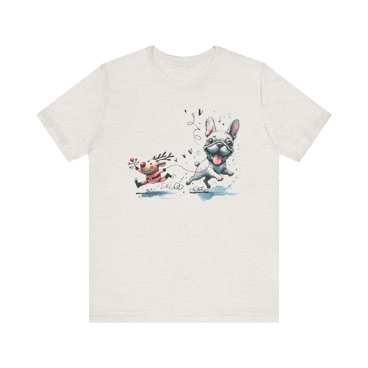 Rudolph and Frenchie Christmas - WhimsyInkWear