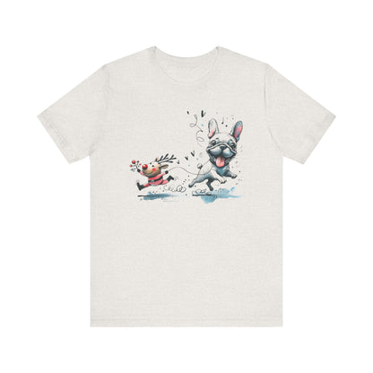 Rudolph and Frenchie Christmas - WhimsyInkWear