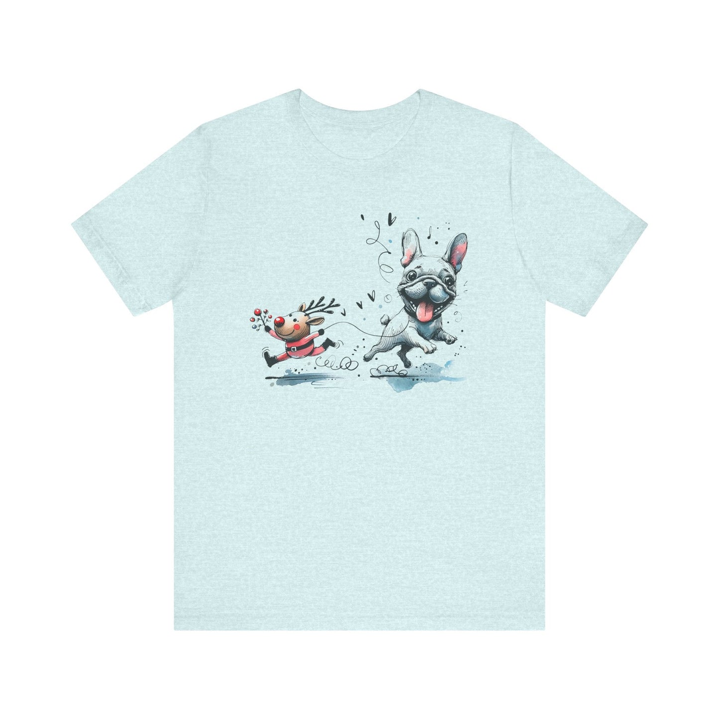 Rudolph and Frenchie Christmas - WhimsyInkWear