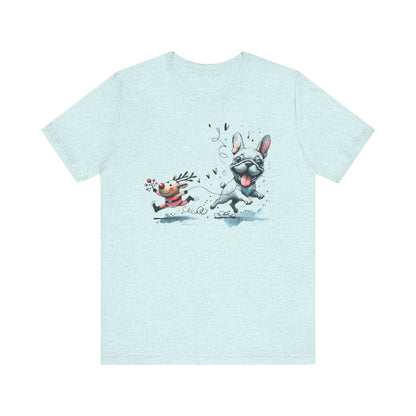 Rudolph and Frenchie Christmas - WhimsyInkWear