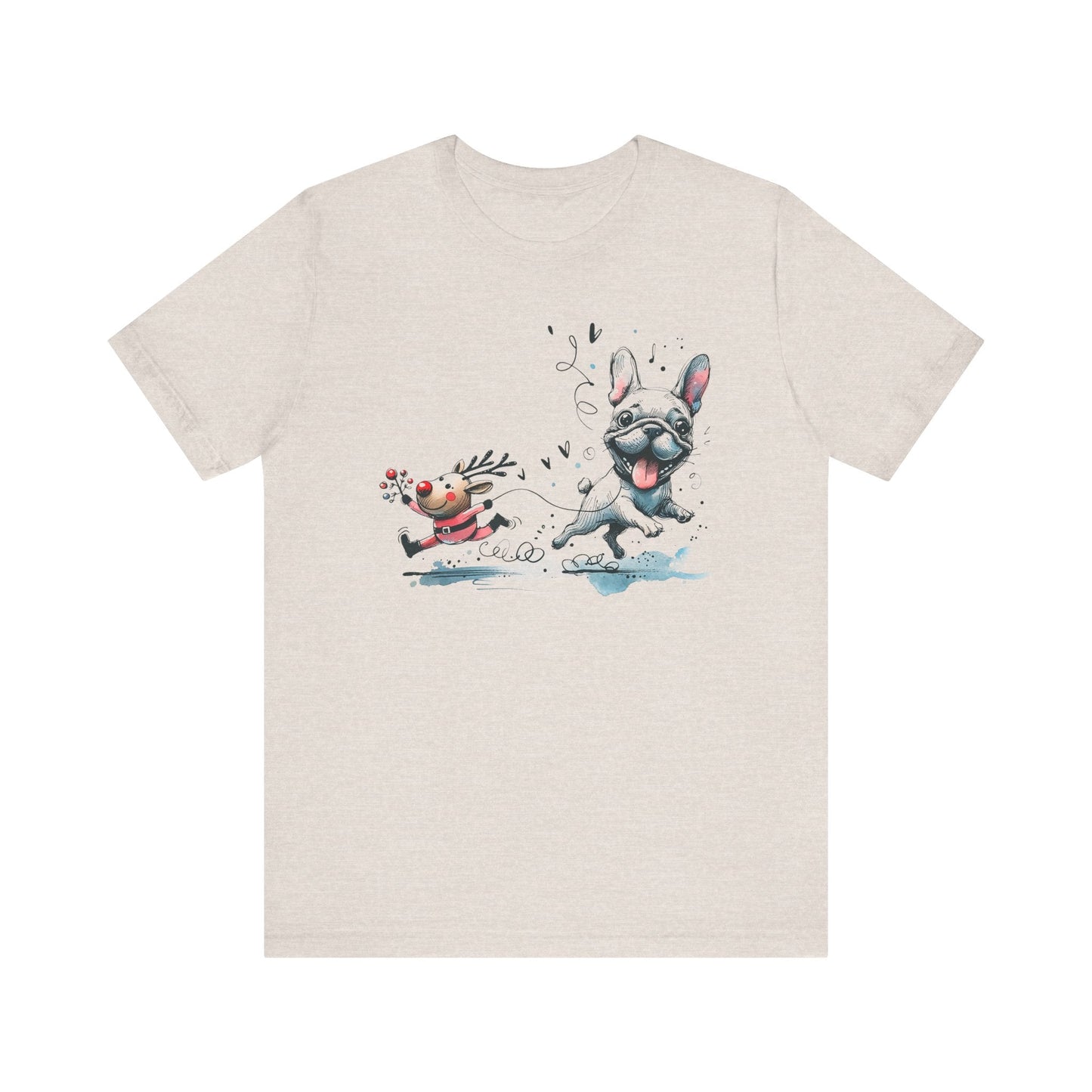 Rudolph and Frenchie Christmas - WhimsyInkWear