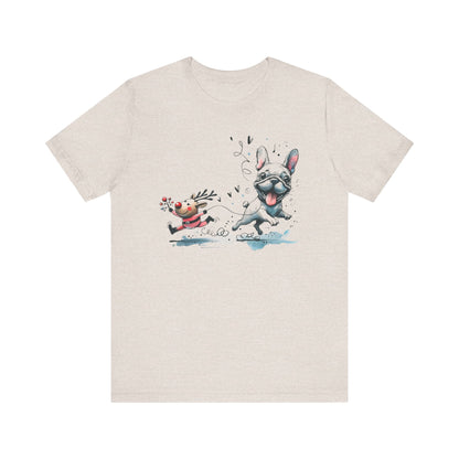 Rudolph and Frenchie Christmas - WhimsyInkWear