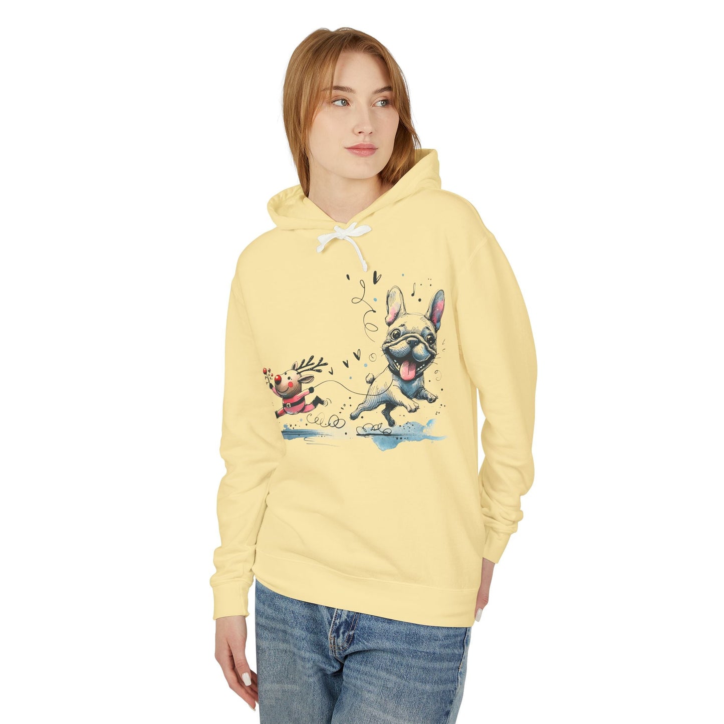 Rudolph and Frenchie Christmas - WhimsyInkWear