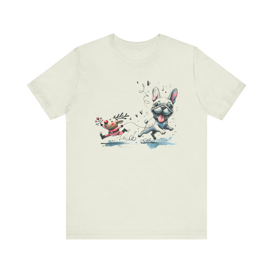 Rudolph and Frenchie Christmas - WhimsyInkWear