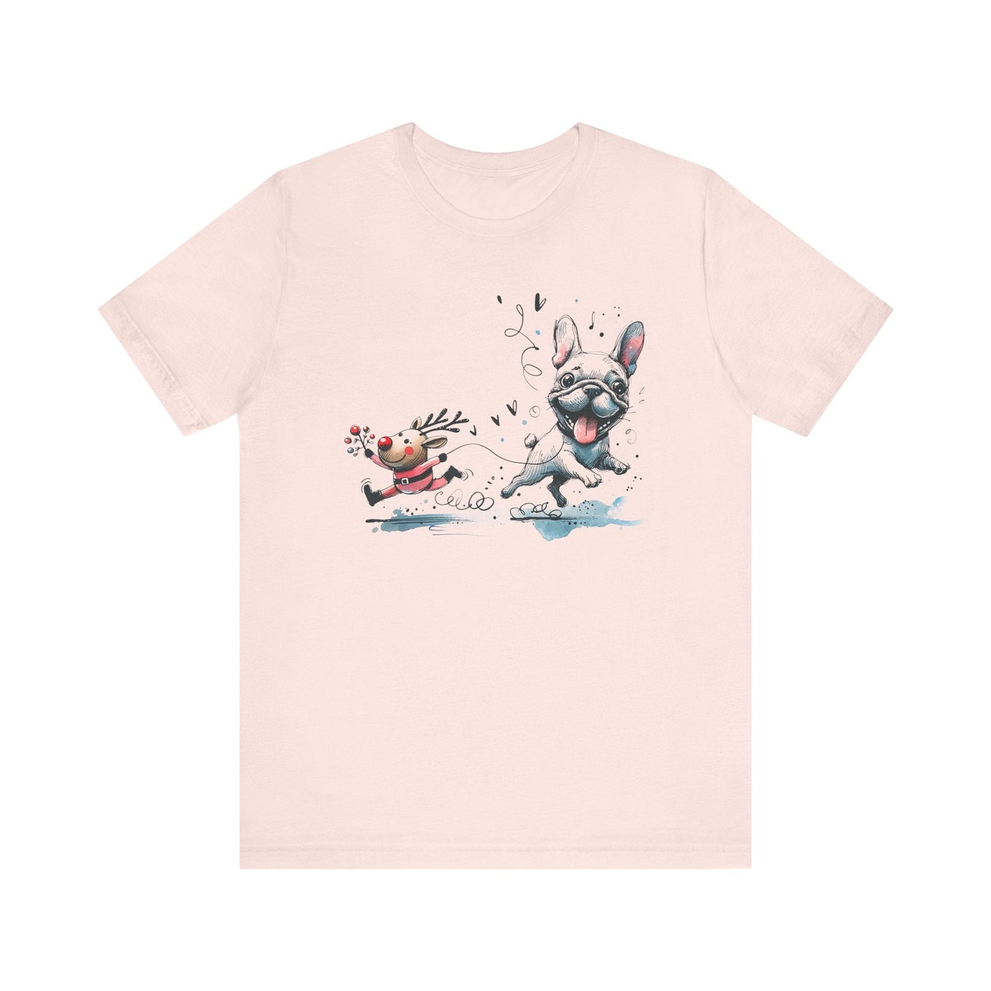 Rudolph and Frenchie Christmas - WhimsyInkWear