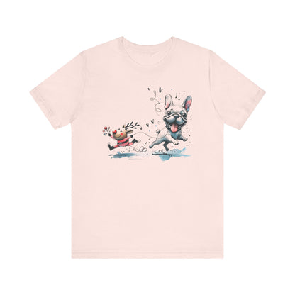 Rudolph and Frenchie Christmas - WhimsyInkWear