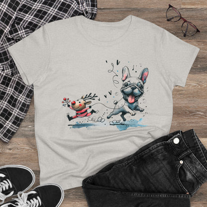Rudolph and Frenchie Christmas - WhimsyInkWear