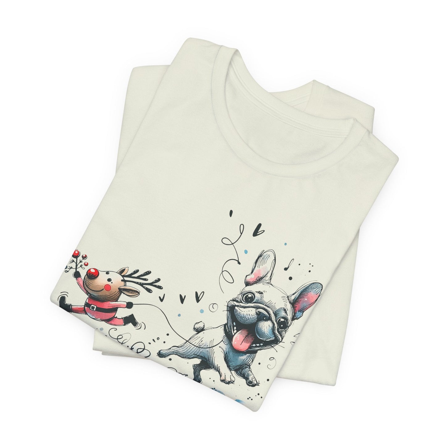 Rudolph and Frenchie Christmas - WhimsyInkWear